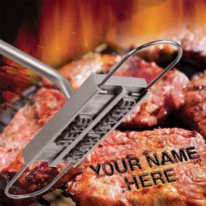 BBQ branding iron with changeable letters