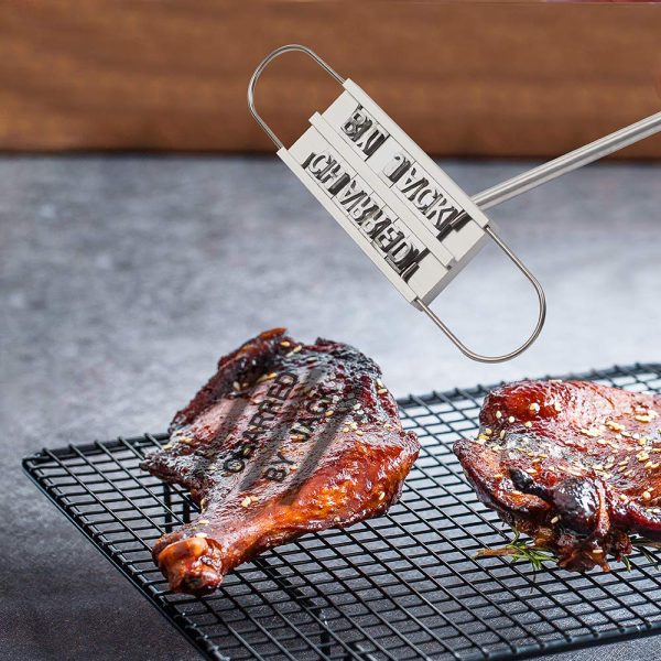 BBQ branding iron with changeable letters