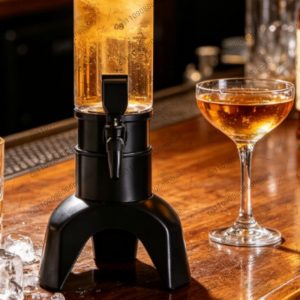 Three litre beer tower dispenser with tap