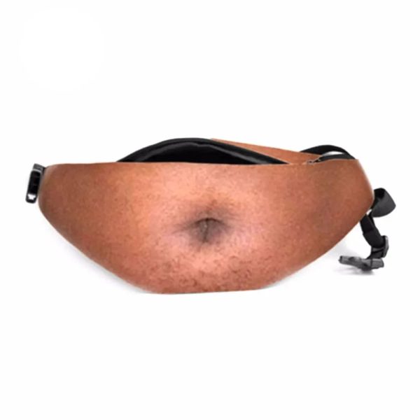 Beer Belly Bag – the Brown belly, a bum bag that looks like a bare stomach