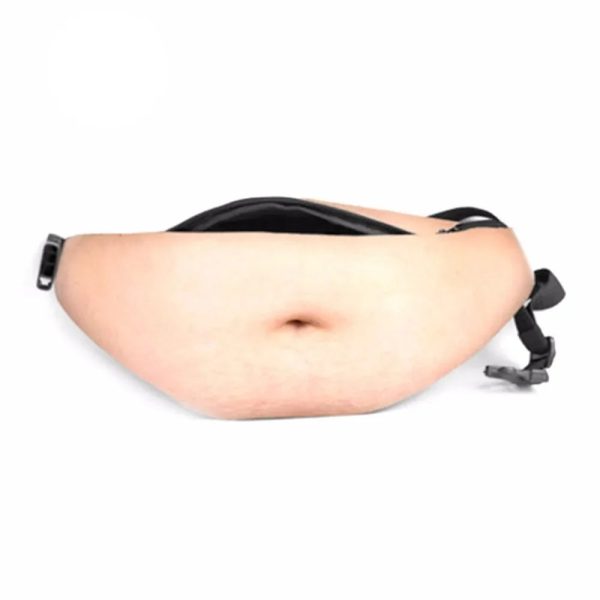 Beer Belly Bag – the White belly, a bum bag that looks like a bare stomach