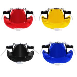 Drinking helmet with two can holders