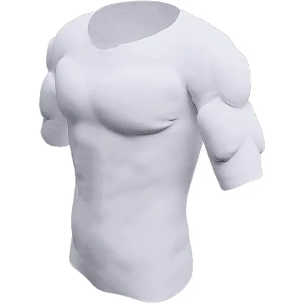 Padded fake muscle undershirt