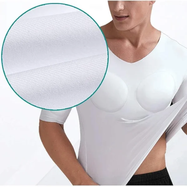 Padded fake muscle undershirt