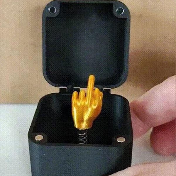 Opening the middle finger box