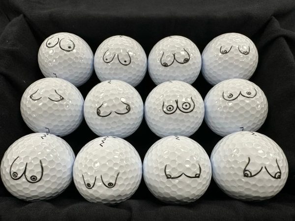 The doodle golf balls arranged in a grid