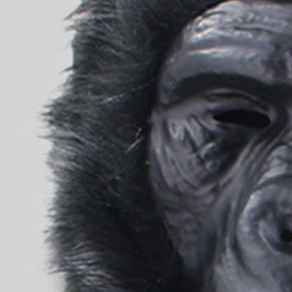 Realistic latex gorilla head mask