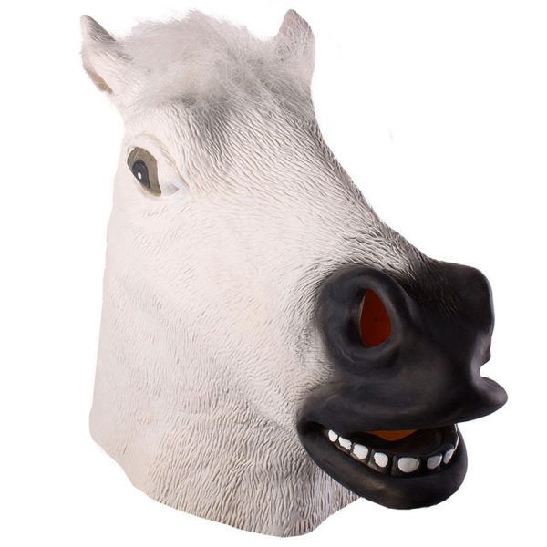 Latex horse head mask