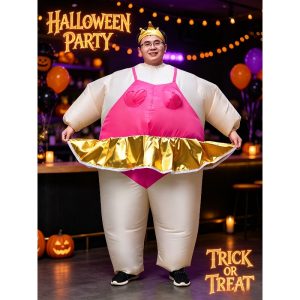 Inflatable sumo ballerina costume