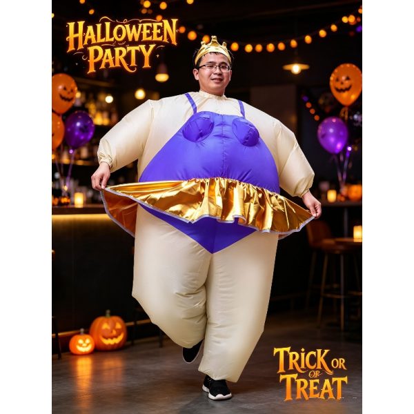 Inflatable sumo ballerina costume