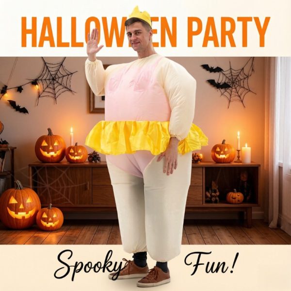 Inflatable sumo ballerina costume
