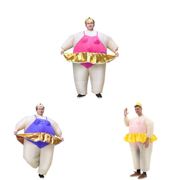 Inflatable sumo ballerina costume