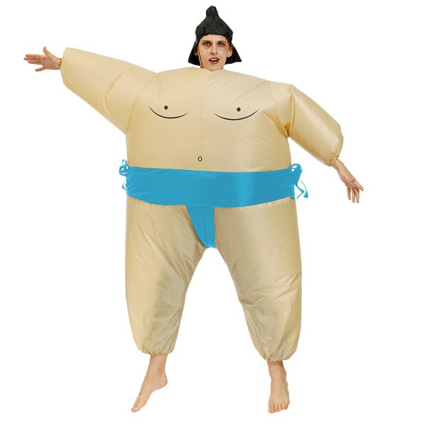 Inflatable sumo wrestler costume