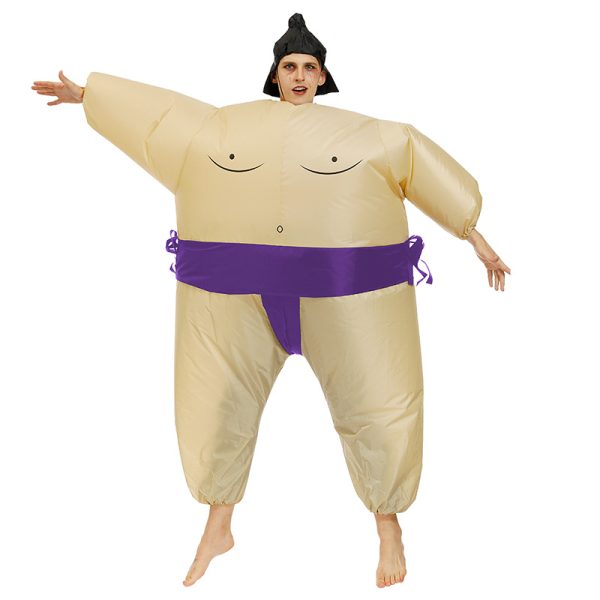 Inflatable sumo wrestler costume
