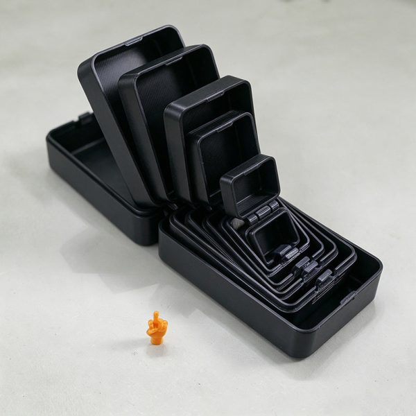 Black nested prank gift boxes