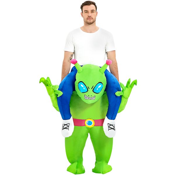 Inflatable ride-on alien costume