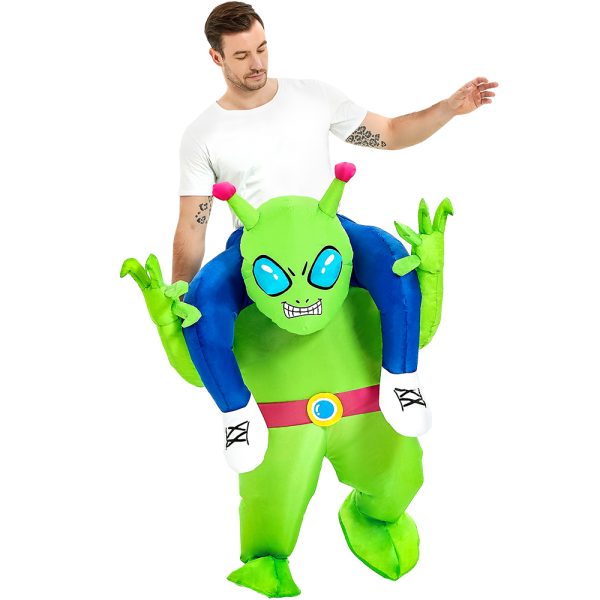 Inflatable ride-on alien costume