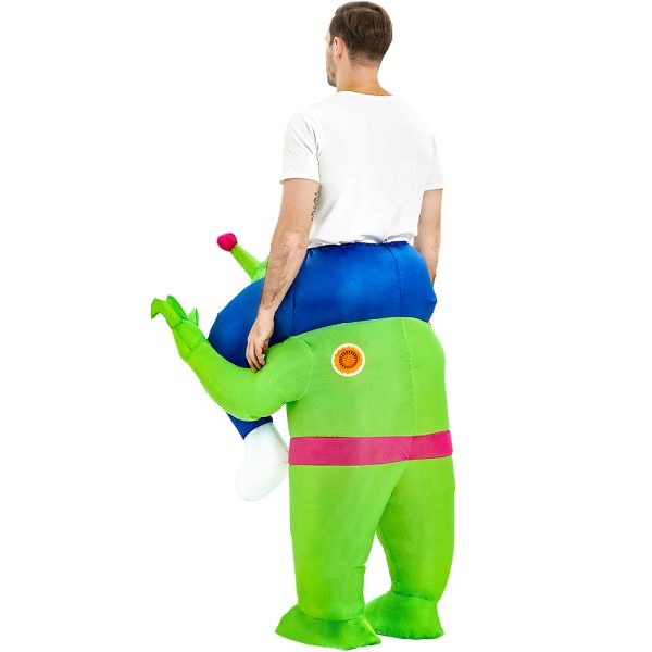 Inflatable ride-on alien costume