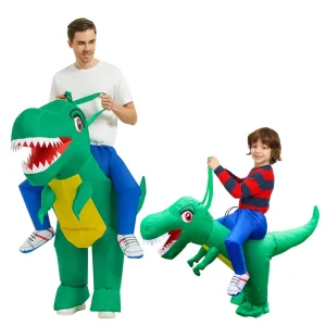 Inflatable ride-on T-Rex costume