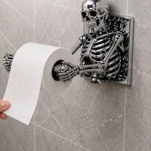 Pulling paper from the skeleton holder