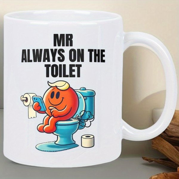 The toilet mug on a desk