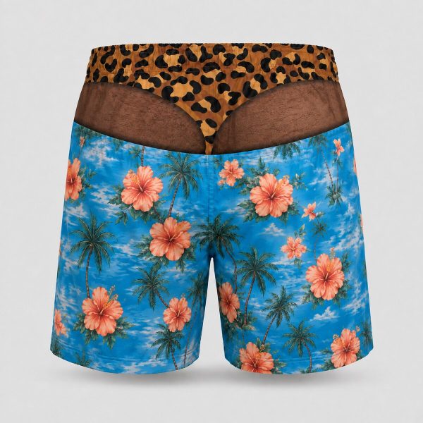 Cheeky Trunks – Hibiscus, deep tone