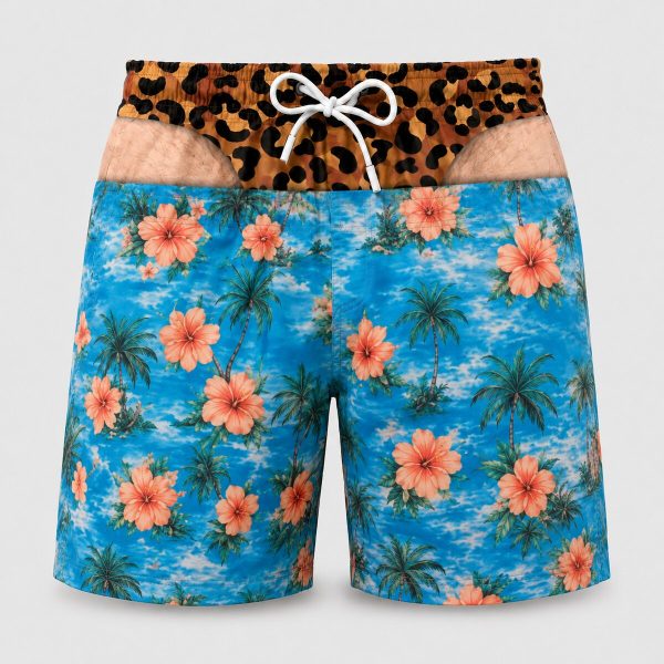 Cheeky Trunks – Hibiscus, front view