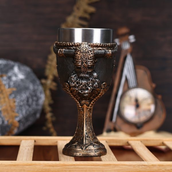 Viking skull goblet with stainless interior