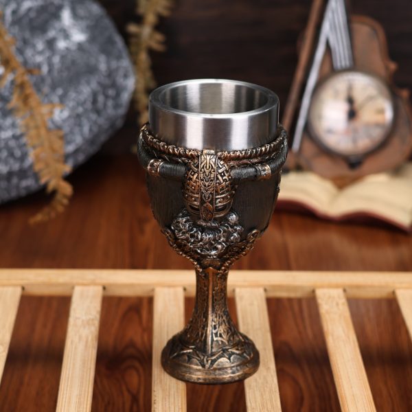 Viking skull goblet with stainless interior