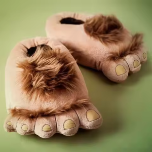 Bigfoot / Yeti Furry Feet Slippers