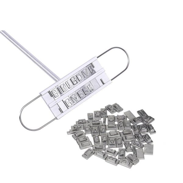 BBQ branding iron with letter set