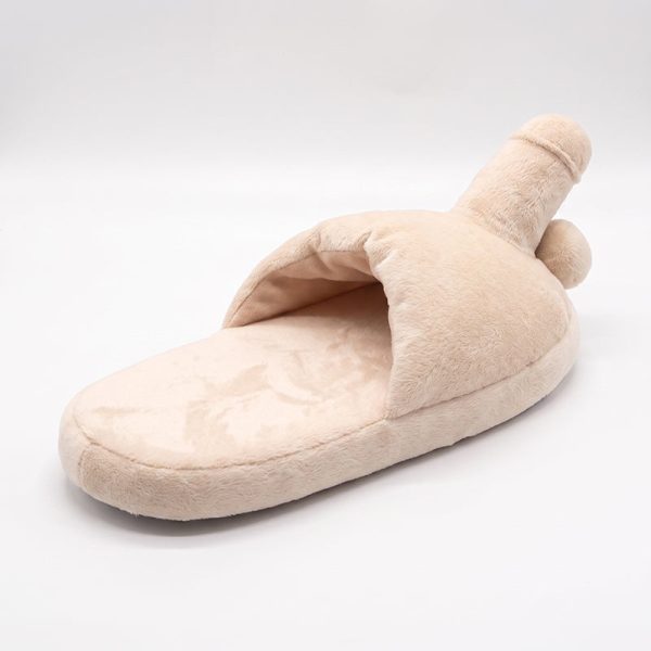 Plush slippers shaped like giant fists